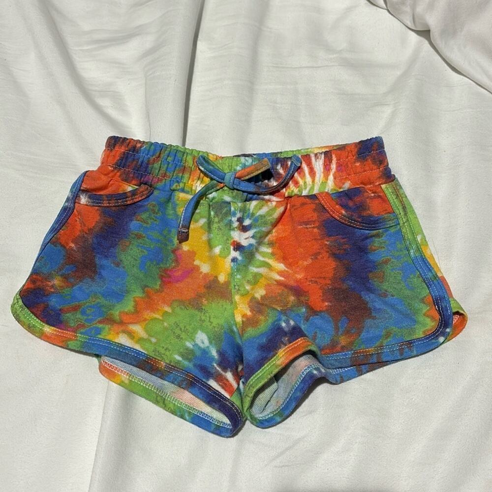 Joe’s Jeans 6 tie dye pull on elastic waste shorts worn once euc